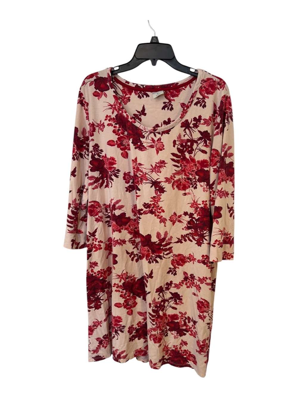 Soma XL Floral Cotton Modal Sleep Shirt Nightgown Soft Cozy Loungewear - Picture 2 of 5
